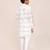 Kids boy off white jacquard silk straight kurta pant set