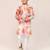 Kids boy peach georgette straight kurta pant set