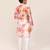 Kids boy peach georgette straight kurta pant set