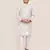 Kids boy white cotton straight kurta pant set