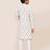 Kids boy white cotton straight kurta pant set