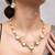 Gold plated kundan necklace set