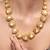 Gold plated kundan necklace set