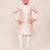Kids boy baby pink art silk straight kurta pant set