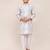 Kids boy white cotton straight kurta pant set