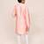 Kids boy peach silk straight kurta pant set