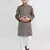 Kids boy maroon imported jacquard straight kurta pant set