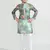 Kids boy green grorgette straight kurta pant set