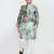 Kids boy green grorgette straight kurta pant set