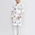Kids boy white cotton straight kurta pant set