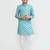 Kids boy Blue cotton straight kurta pant set