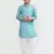Kids boy Blue cotton straight kurta pant set