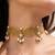 Gold plated choker necklace