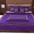 Polysilk Hand Gold Print Bed Cover Set