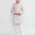 Kids boy onion pink art silk straight kurta pant set