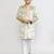 Kids boy golden velvet straight kurta pant set