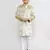 Kids boy golden velvet straight kurta pant set