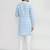 Kids boy skyblue cotton straight kurta pant set