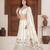 Off white embroidered lehenga choli with dupatta