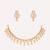 Gold plated kundan necklace set