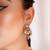Gold plated  pink stone kundan necklace set