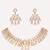 Gold plated kundan necklace set