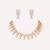 Gold plated kundan choker necklace set
