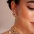 Gold plated kundan choker necklace set
