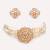 Gold plated kundan choker necklace set