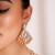 Gold plated kundan necklace set