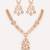 Gold plated kundan necklace set