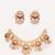 Gold plated red stone kundan  necklace set