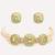Gold plated  green stone kundan  choker necklace set