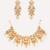 Gold plated kundan necklace set