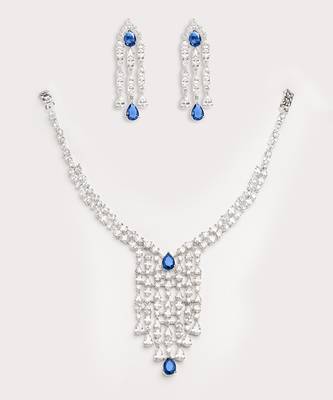 Silver plated necklace set 2