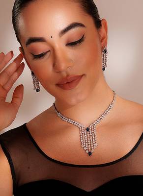 Silver plated necklace set 1