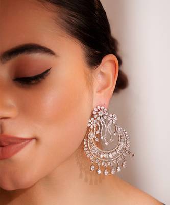 Silevr plated dangler earrings 3
