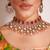 Two stoned choker necklace set