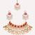 Two stoned choker necklace set