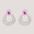 Silevr plated dangler earrings