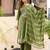 Dobby cotton printed  a-line  kurti-pant-dupatta  set