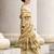 Mustard & beige cotton linen silk golden weaving office wear saree