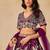 Wine Embroidered Art Silk Reception Trendy Lehenga Choli