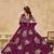 Wine Embroidered Art Silk Reception Trendy Lehenga Choli