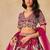 Hot Pink Embroidered Art Silk Reception Trendy Lehenga Choli