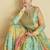 Multi color real muslin digital print anarkali suit