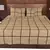 Polysilk Plain Checks Design Bed Cover Set