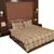 Polysilk Plain Checks Design Bed Cover Set