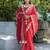 Gajri color semi tussar silk saree with all over bandhani style butti weaves saree with blouse