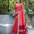Gajri color semi tussar silk saree with all over bandhani style butti weaves saree with blouse